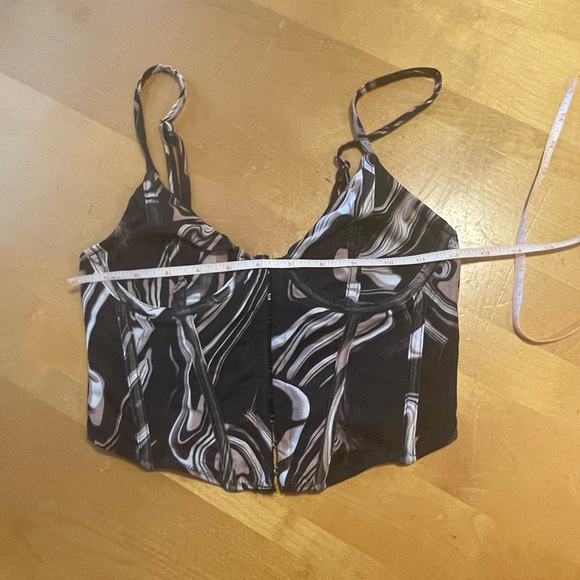 TIC TOC Cropped Molded Cup Corset/Bustier Size Small - Picture 9 of 9